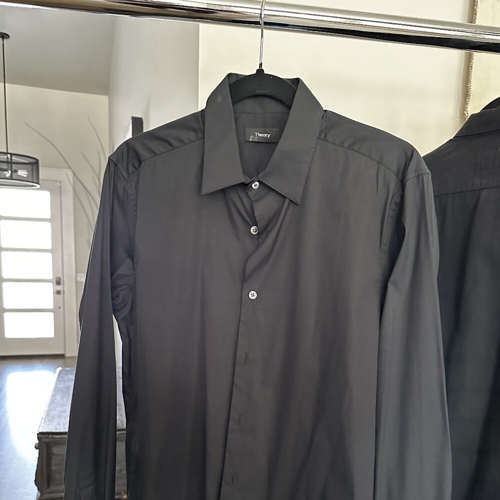 Black Theory Button Up Shirt Medium (Worn by Manny Montana/Rio Good Girls)